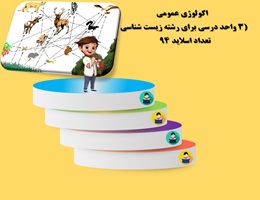 اکولوژی عمومی 3واحد درسی برای رشته زیست شناسی واحد دانشگاهی