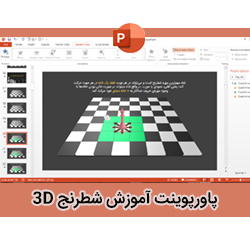 پاورپوینت آموزش شطرنج | آموزش کامل قوانین و حرکات با طراحی سه بعدی